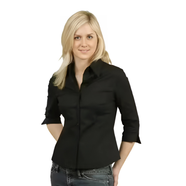Ladies stretch corporate apparel shirt