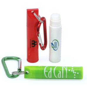 Customised Slimline Lip Balm Carabiner