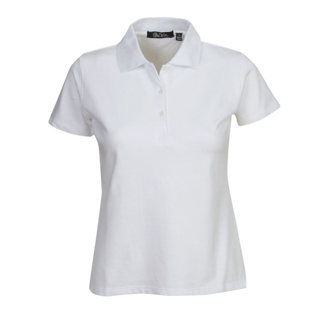 Lorraine Stretch Shirt, short sleeves, plain background.