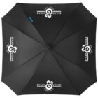 Black umbrella with Regan & Nolan logo and Since 1945 text.
