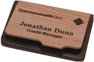 Customised Business Card Holder Wooden