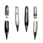 Pen USB 1: silver pens with detachable flash drives.