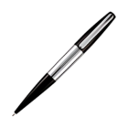 Pen USB 6 in black and silver, sleek design, positioned diagonally.