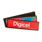 Branded Red Bar Runner with company logo and customised text