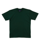A Premium Kids Promotional T Shirt in plain dark green, featuring short sleeves and a crew neckline, is displayed against a white background, capturing the essence of upscale childrens apparel.