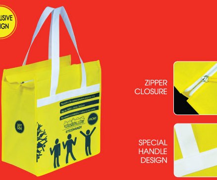 Eco Non woven Bags - Zipper
