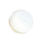 A Printed Stress Toy Tablet resembles a slightly flattened white pebble on a plain background, perfect for easing tension.
