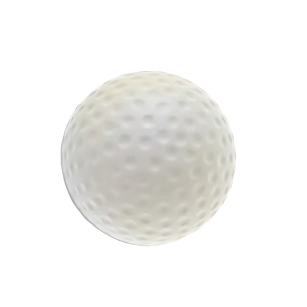 The Printed Stress Ball Golf is a white, stress ball-like golf ball featuring dimples, set against a plain white background.