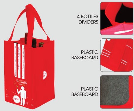 Eco Non woven Wine Bag