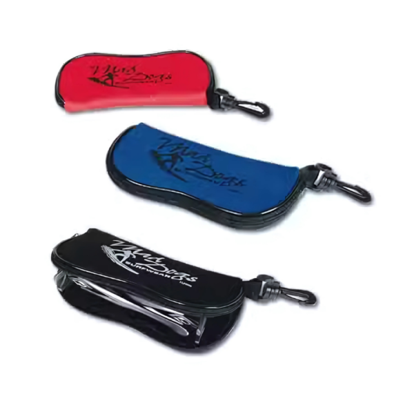 SOFT FOAM SUNGLASS CASE WITH CLIP