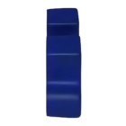 Blue rectangular Stressball Shape Jigsaw Set with slight indents.