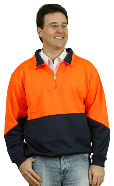 High visibility long sleeve windcheater
