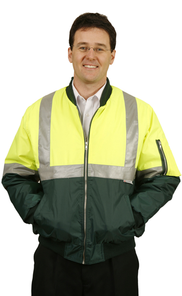 High visibility jackets two tone