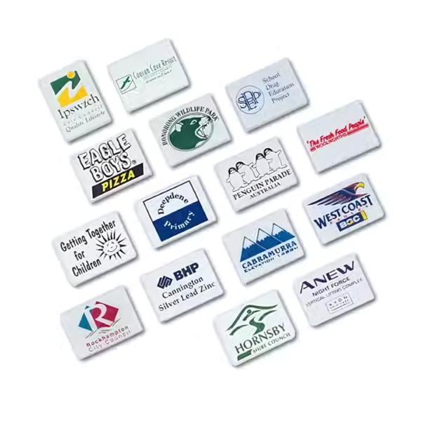 White Rectangular Erasers