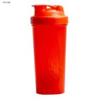Bright orange shaker bottle with a flip-top lid, shown against a white background.