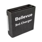 A black textured box with white text that reads Bellevue 3n1 Charger.