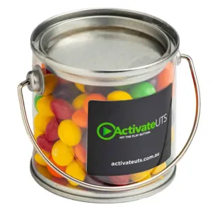 Skittles Candy Buckets 180g with Sticker
