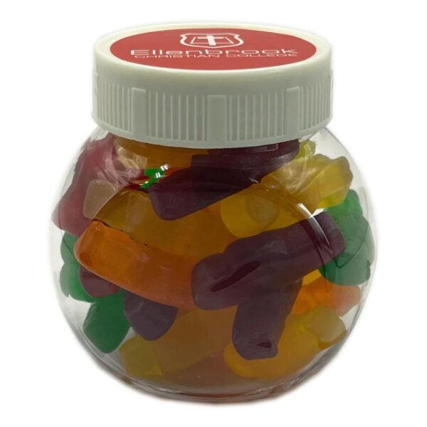 Customised Jar Filled With Jelly Babies