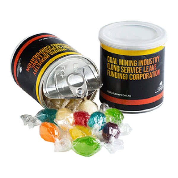 Promotional Can of Boiled Lollies