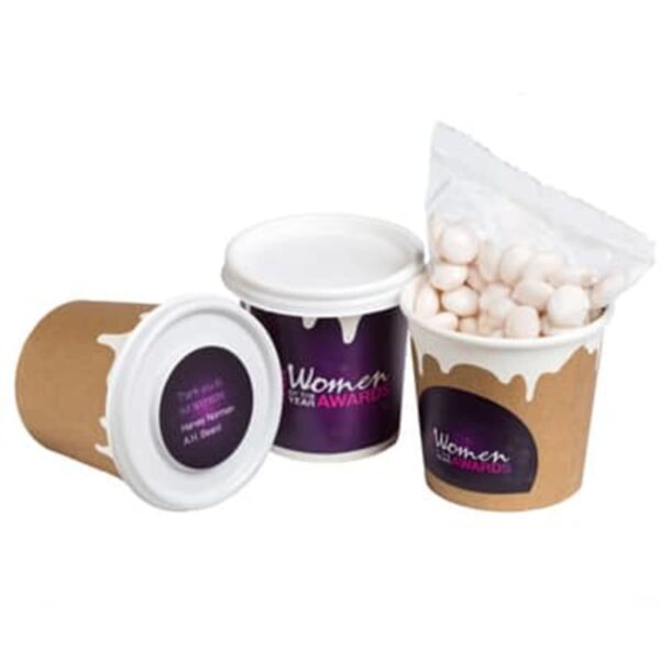 Logo Emblazoned Cups With Mints