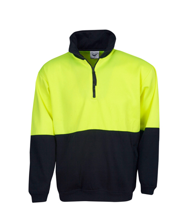 Hi Vis Jumper Half-Zipped