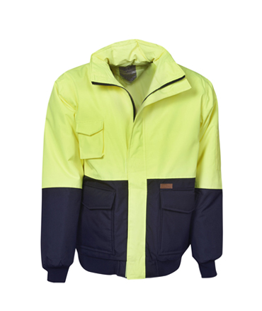 Hi Vis Warm Jacket Fully-Lined Waterproof