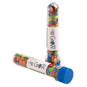 Logo Branded Test Tube With M&Ms