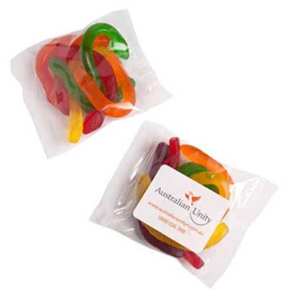 Promotional Bag of Snake Lollies 100g