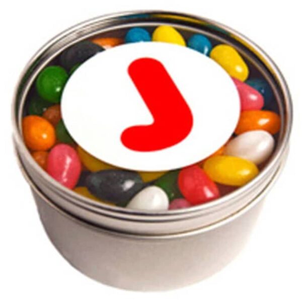 Round Tin Jelly Beans for Exhibitions