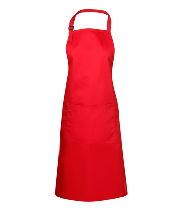 Long Poly-Cotton Apron Bib Style