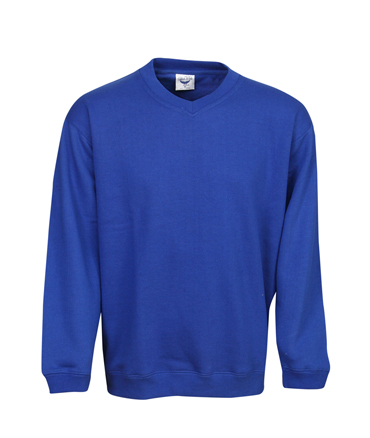Loose-Fit Fleece Jumper V-Neck