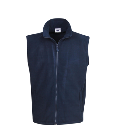 Warm Fleece Vest Zipped