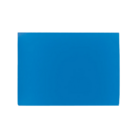 Fluro blue rectangular eraser on a white background.