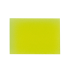A solid yellow, Assorted Fluro Rectangular Eraser on a white background.