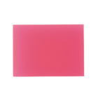 A pink Fluro rectangular eraser on a white background.
