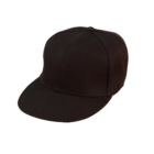 Flat Peak Urban Cap in black on a white background.