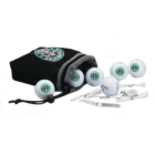 Callaway Gift Pouch with Starbucks logo, golf balls, tees, and a divot tool.
