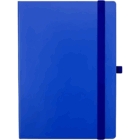 A5 Hardcover Office Memo books—blue with elastic band, pen loop; perfect for office use.