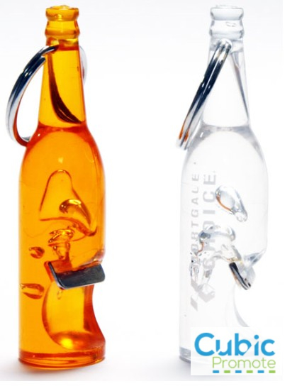 Amber Style Key Ring BottleOpener
