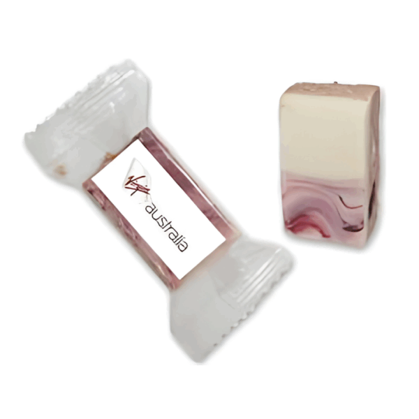 Two Promotional Berry Bites Bulk Printed, one wrapped, one unwrapped, with Australia label.