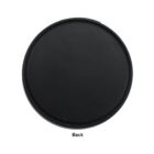 A round, flat, black Dales USB Hub on a white background.