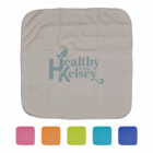 Arctic double layer cooling face cloth with Healthy Kelsey logo in pink, orange, green, blue, navy.