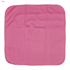 Arctic double layer cooling face cloth in pink, square, small dots, and rounded edges.