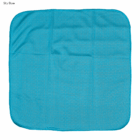 Arctic double layer cooling face cloth in sky blue with texture and rounded edges displayed.