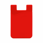 Moors Mobile Phone Wallets: red silicone with curved edge, shown on a white background.