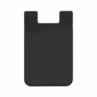 Moors Mobile Phone Wallets: black silicone, open top, curved front pocket on white background.