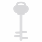 A vintage-style white Pembroke Key Phone Stand on a plain background.