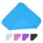 Five Arctic cooling face cloths in blue, white, pink, purple, and black hooded designs.