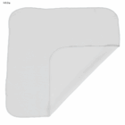 Arctic single layer cooling face cloth, plain white with one corner folded, on white background.