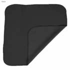 Black, square Arctic single layer cooling face cloth with one corner folded over.